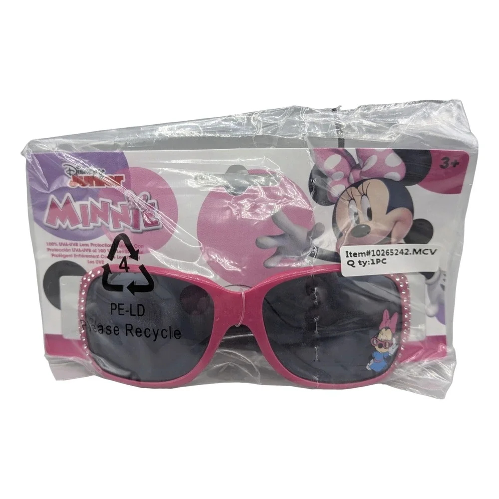 Disney Minnie Mouse Girls Pink Rhinestone Sunglasses 2 Pack NWT 10265242.MCV
